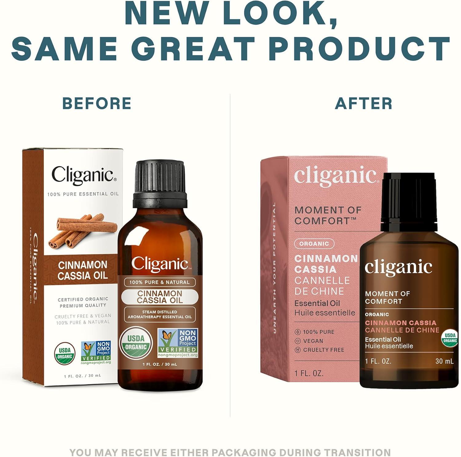 imageCliganic Organic Rosemary Essential Oil 100 Pure Natural for Hair Skin Aromatherapy NonGMO VerifiedCinnamon Cassia