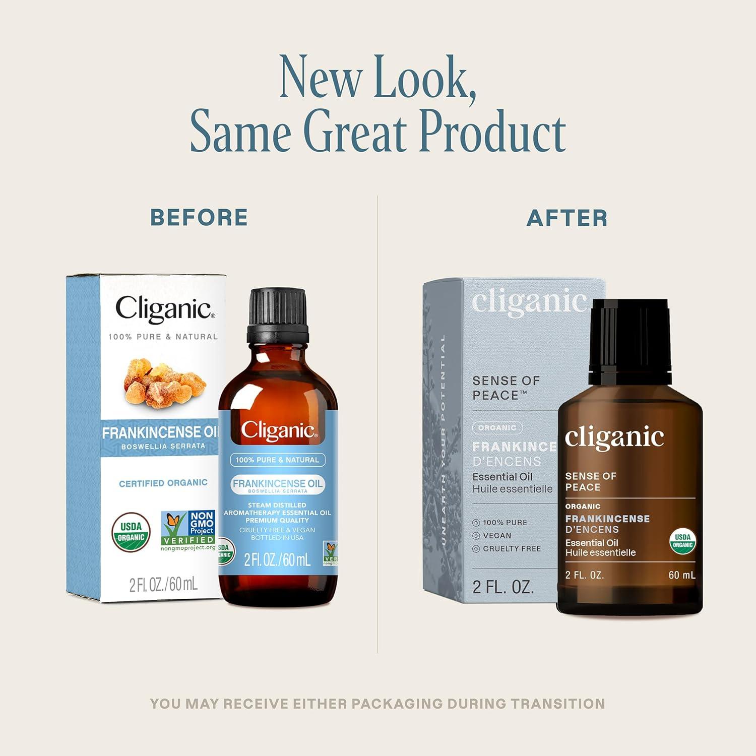 imageCliganic Organic Rosemary Essential Oil 100 Pure Natural for Hair Skin Aromatherapy NonGMO VerifiedFrankincense