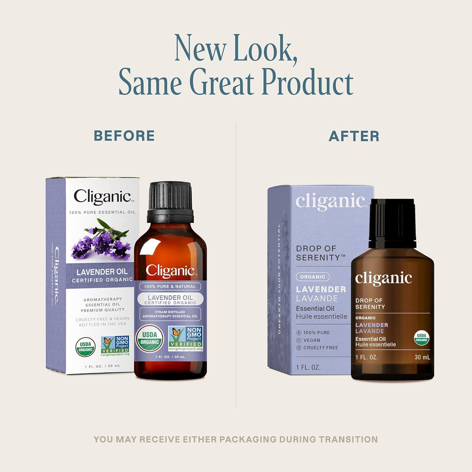 imageCliganic Organic Rosemary Essential Oil 100 Pure Natural for Hair Skin Aromatherapy NonGMO VerifiedLavender