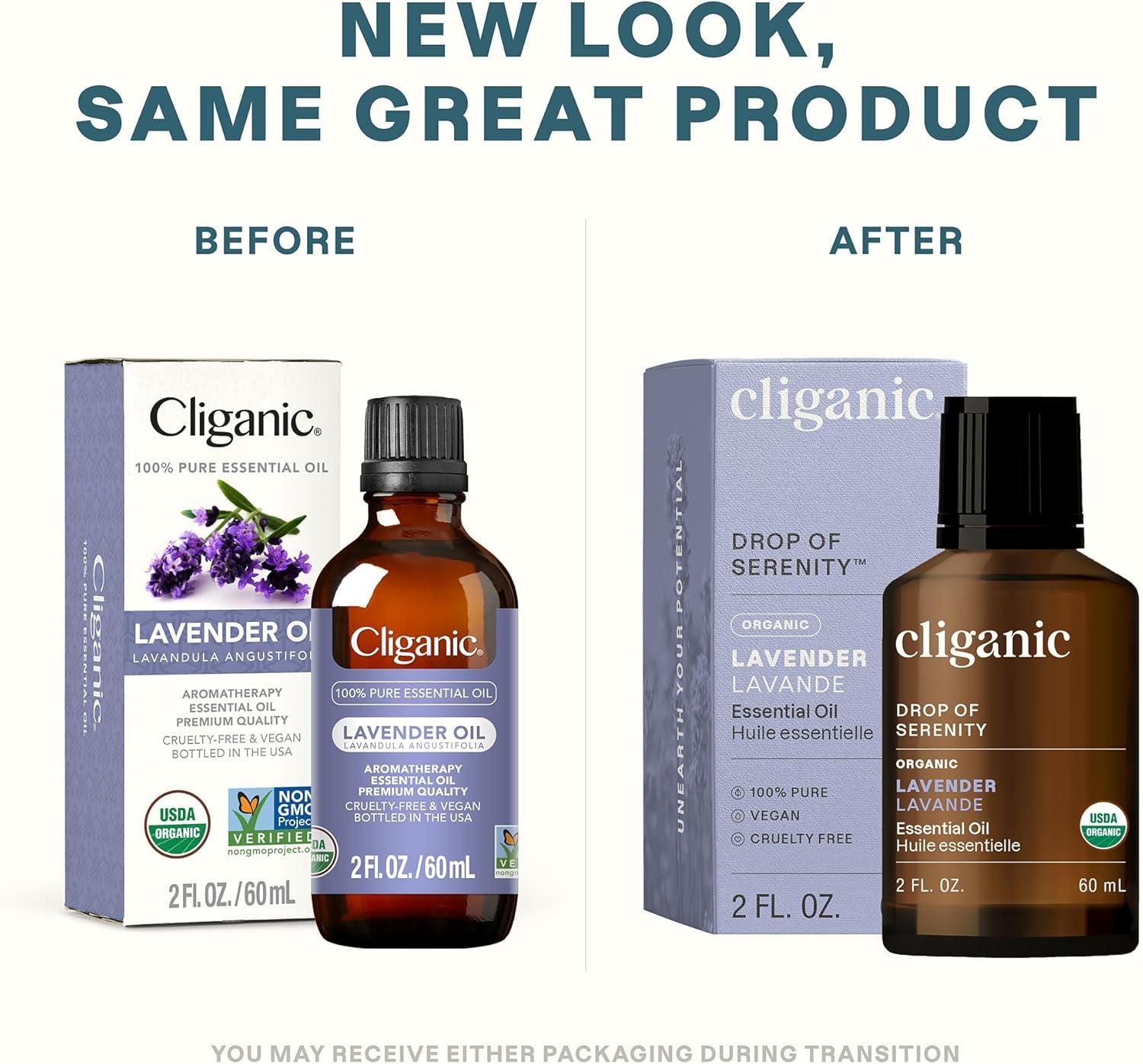 imageCliganic Organic Rosemary Essential Oil 100 Pure Natural for Hair Skin Aromatherapy NonGMO VerifiedLavender