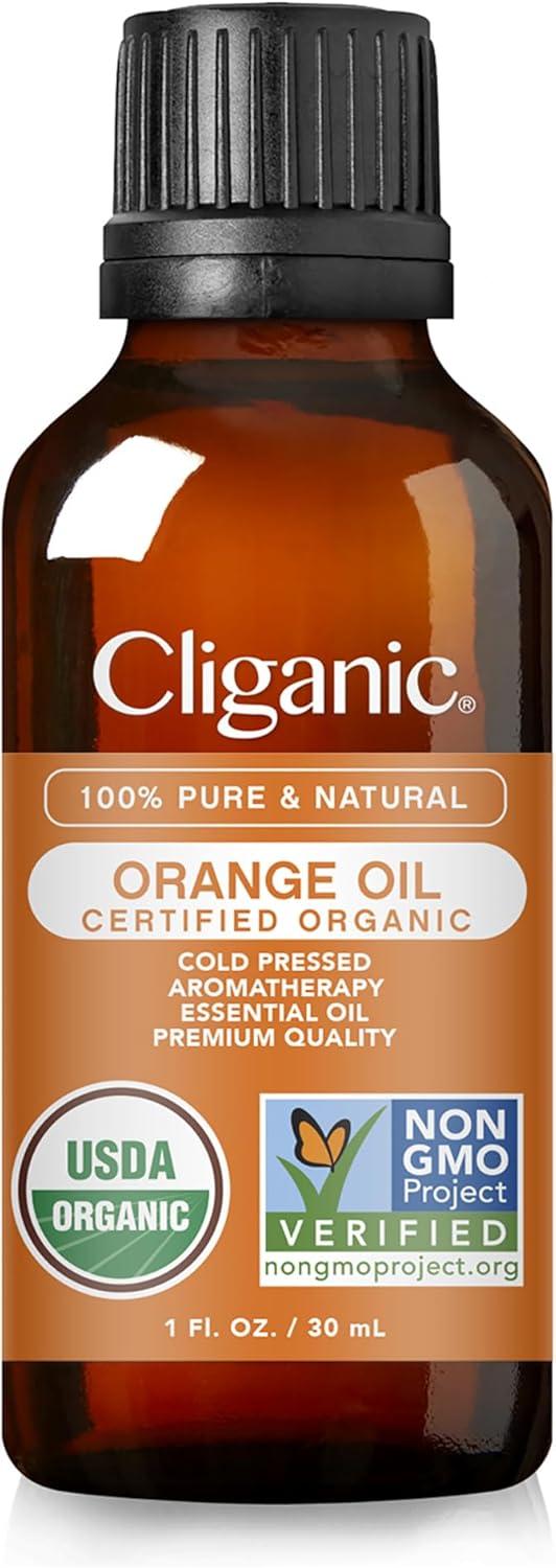 imageCliganic Organic Rosemary Essential Oil 100 Pure Natural for Hair Skin Aromatherapy NonGMO VerifiedOrange