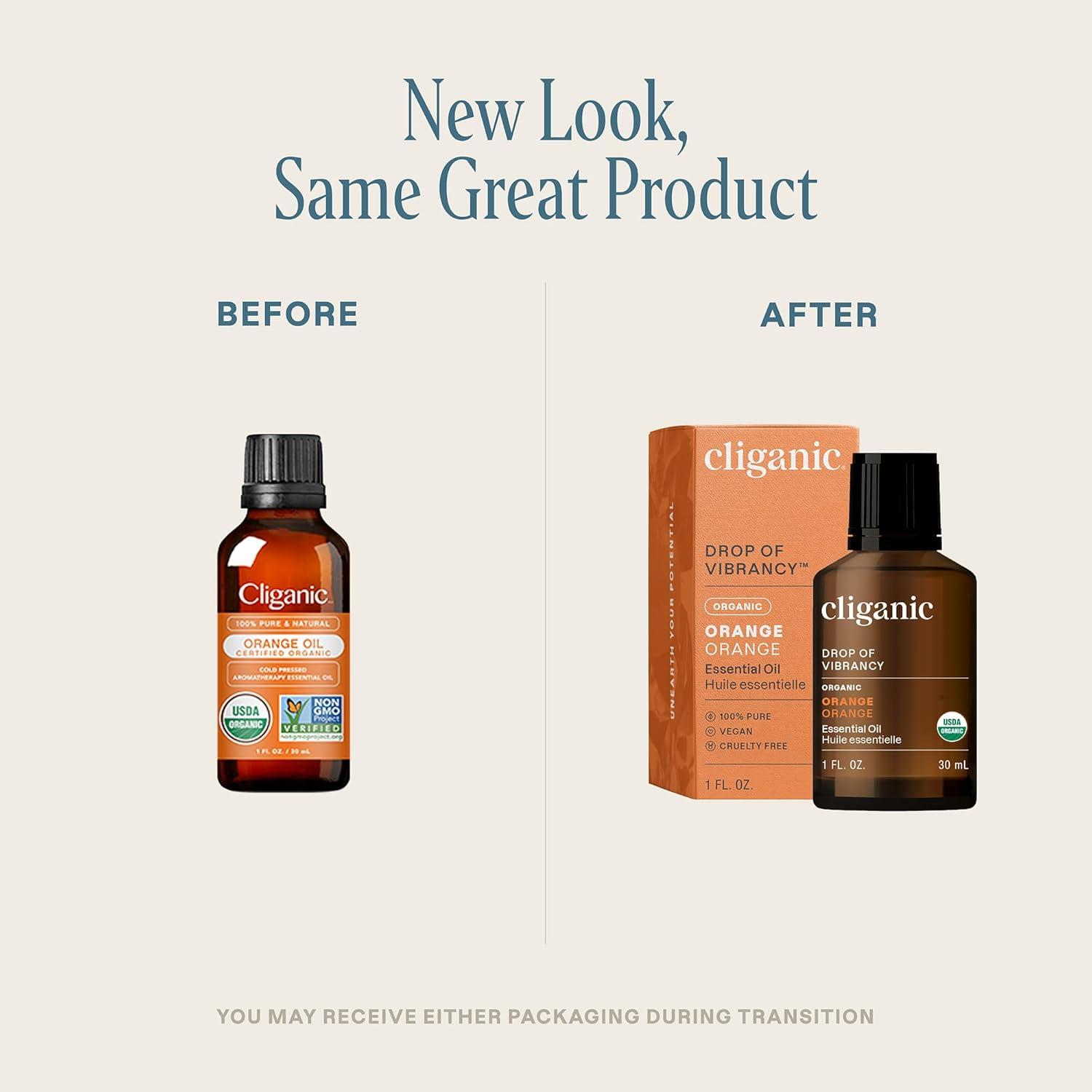 imageCliganic Organic Rosemary Essential Oil 100 Pure Natural for Hair Skin Aromatherapy NonGMO VerifiedOrange