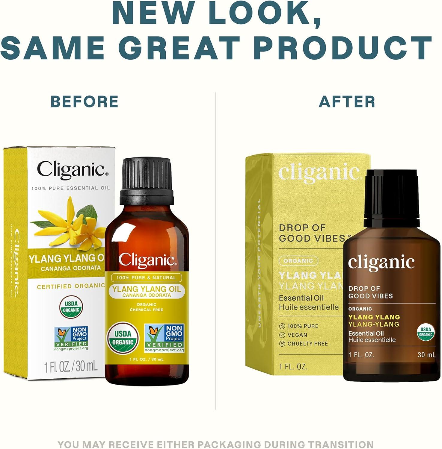 imageCliganic Organic Rosemary Essential Oil 100 Pure Natural for Hair Skin Aromatherapy NonGMO VerifiedYlang Ylang