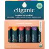 Cliganic Organic Lip Balm Set (6 Flavors) – 100% Natural Hydrating, Moisturizing for Dry Cracked Lips, Stocking Stuffer Gift for Men & Women(Tropical Passion)