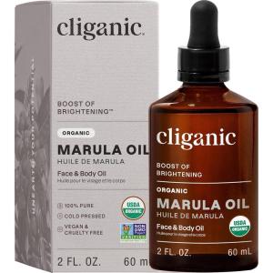 Cliganic Organic Marula Oil, 100% Pure – For Face & Hair | Natural Cold Pressed Unrefined (Packaging May Vary)(2 Fl Oz (Pack of 1))
