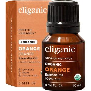 Cliganic Organic Rosemary Essential Oil, 100% Pure Natural, for Hair, Skin, Aromatherapy | Non-GMO Verified(Orange)