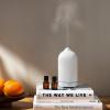 Cliganic Ceramic Diffuser (White), 100ml Ultrasonic for Essential Oils Aromatherapy, Home & Office(Black)