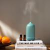 Cliganic Ceramic Diffuser (White), 100ml Ultrasonic for Essential Oils Aromatherapy, Home & Office(Sage)