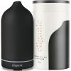 Cliganic Ceramic Diffuser (White), 100ml Ultrasonic for Essential Oils Aromatherapy, Home & Office(Black)