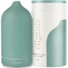 Cliganic Ceramic Diffuser (White), 100ml Ultrasonic for Essential Oils Aromatherapy, Home & Office(Sage)