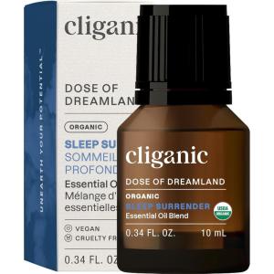 Cliganic Organic Essential Oil Sleep Surrender Blend – Dose of Dreamland (Packaging May Vary)(Sleep Surrender)