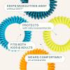 Cliganic Mosquito Repellent Bracelet Stickers Pack for Kids & Adults Multi Color, Natural DEET-Free, Essential Oil Infused 20 Bands with 30 Patches, Citronella Scent(50 Count (Pack of 1))