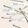 Cliganic Organic Cotton Swabs, 1500 Count – 100% Pure Natural Cotton, Chlorine-Free Hypoallergenic, Soft, Gentle & Absorbent Buds(500 Count (Pack of 3))