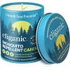 Cliganic Natural Mosquito Repellent Candle (9oz, Pack of 2) | Citronella, DEET Free, Essential Oil Infused for Outdoor, Camping | Burns 40 Hours(Pack of 1)