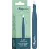 Cliganic Professional Eyebrow Tweezers Slant Tip – Precision for Men & Women, Stainless Steel Best for Plucking Chin Facial Hair(Blue)