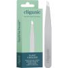 Cliganic Professional Eyebrow Tweezers Slant Tip – Precision for Men & Women, Stainless Steel Best for Plucking Chin Facial Hair(Silver)
