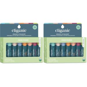 Cliganic Organic Lip Balm Set – 4 Flavors – Natural Hydrating for Cracked & Dry Lips(1 Count (Pack of 16))