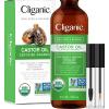 Cliganic Carrier Oils Duo: Organic Jojoba Oil and Organic Castor Oil