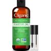 Cliganic Organic Bulk Carrier Oil Trio – Jojoba, Argan & Castor (16oz each)