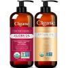 Cliganic Organic Carrier Oil Duo – Jojoba Oil 16oz and Argan Oil 16oz
