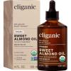 Cliganic Organic Sweet Almond Oil, 100% Pure (8oz) – for Skin & Hair, Nourishing Carrier Oil for Face & Body(4 Fl Oz (Pack of 1))