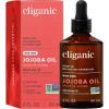 Cliganic Non-GMO Jojoba Oil for Skin, Hair & Face (4oz) | 100% Pure, Natural Cold Pressed Unrefined Hexane Free(2 Fl Oz (Pack of 1))