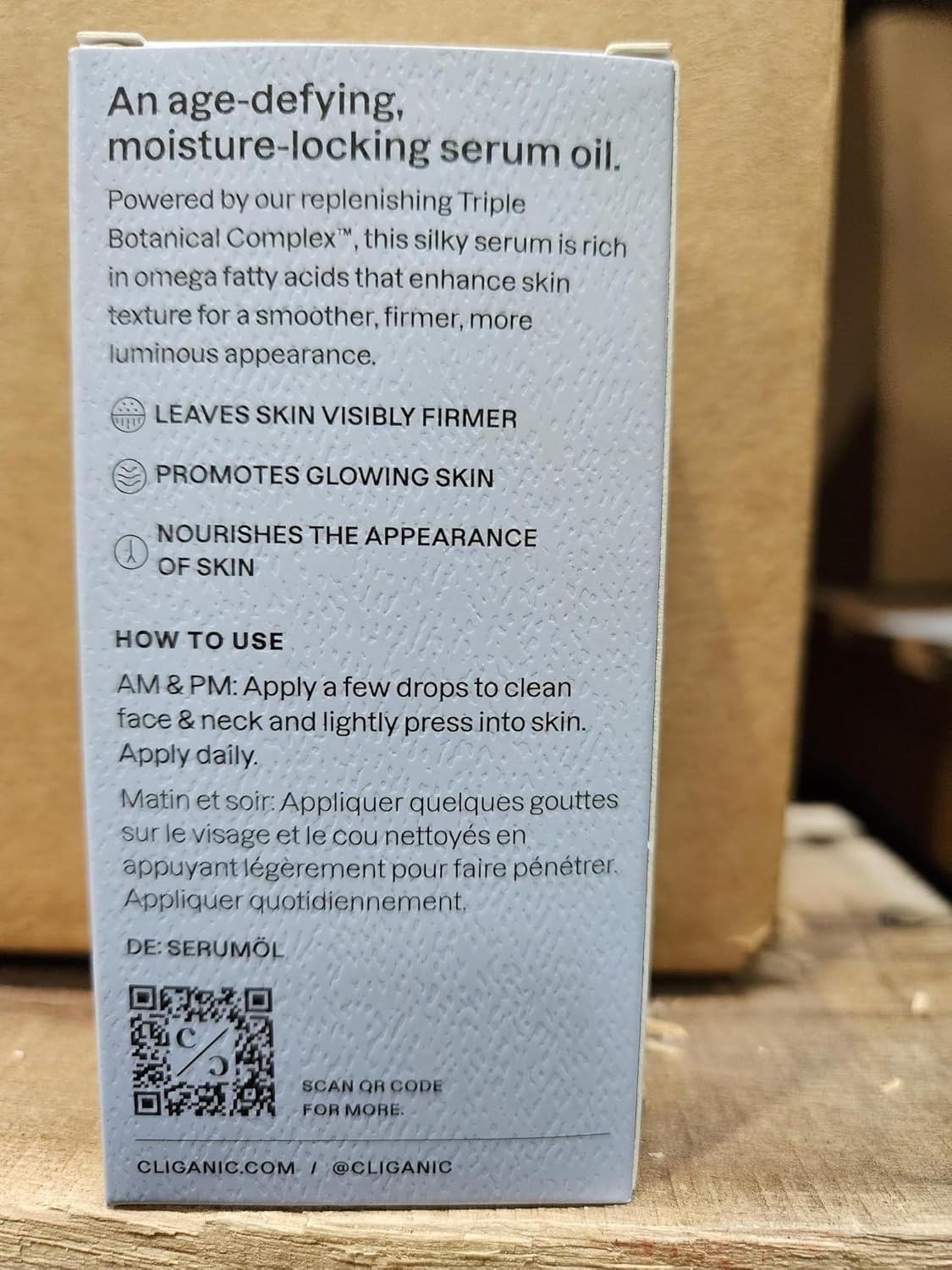 image:imageCliganic Omega Glow Face Serum with Triple Botanical Complex Jojoba Rosehip amp Argan Oils Hydrating Facial Serum Helps Reduce the Look of Fine Lines amp Plump Skin 1 oz