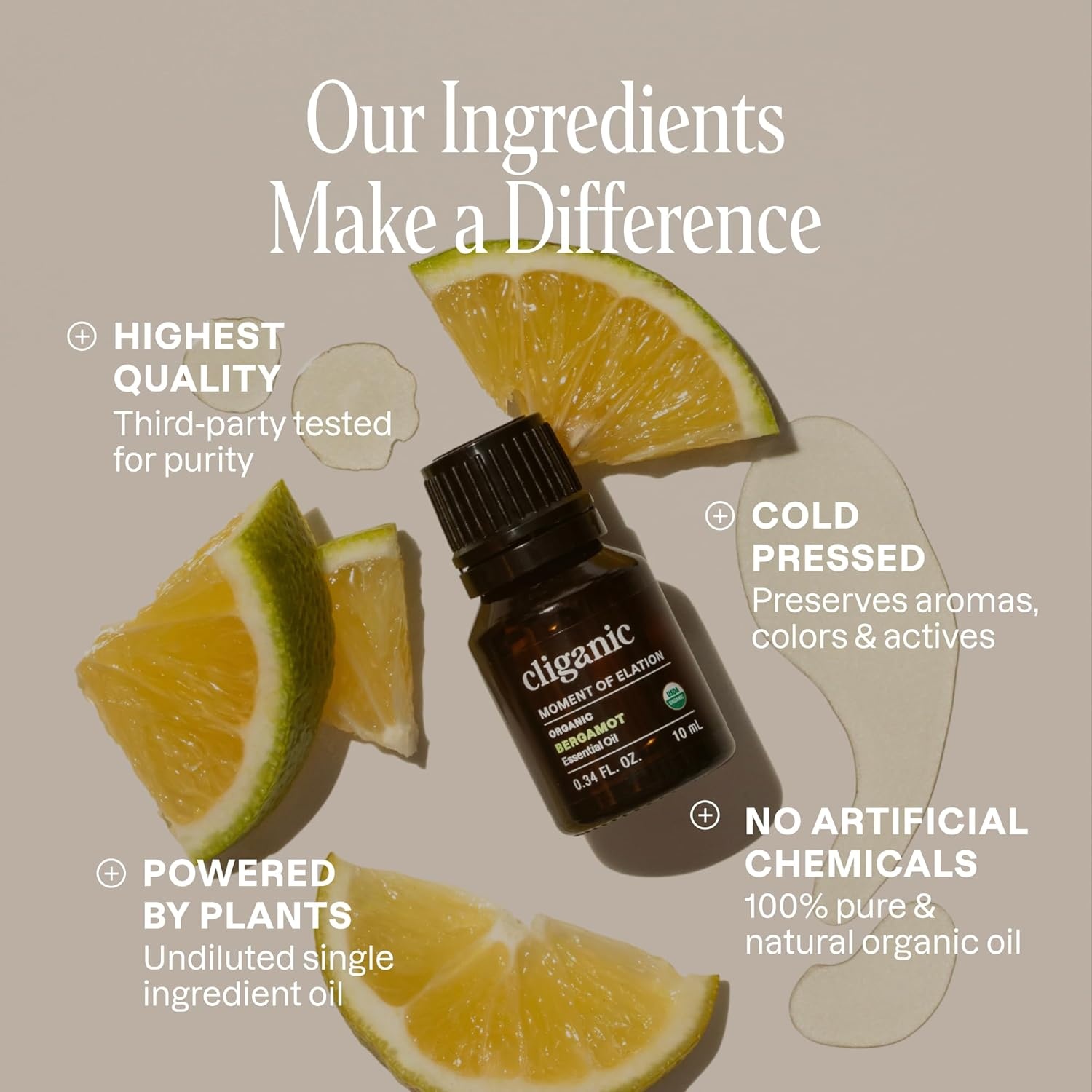 image:imageCliganic May Chang Essential Oil 100 Pure Natural for Aromatherapy NonGMO Verified033 Fl Oz Pack of 1