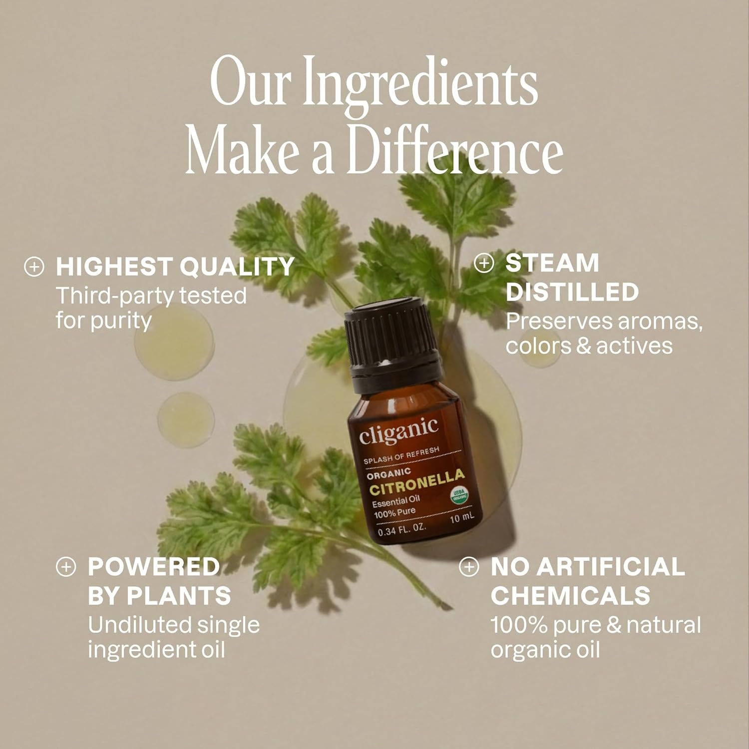 image:imageCliganic May Chang Essential Oil 100 Pure Natural for Aromatherapy NonGMO Verified033 Fl Oz Pack of 1