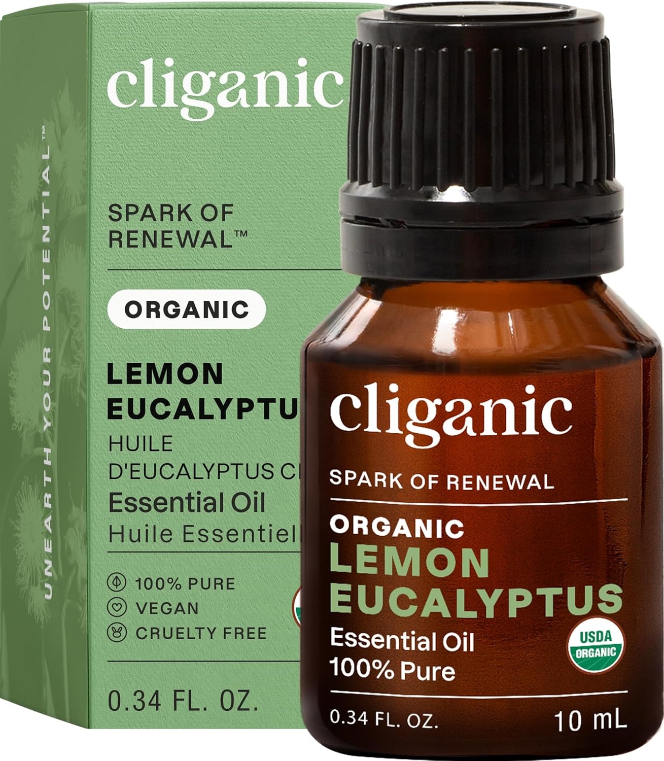 image:imageCliganic May Chang Essential Oil 100 Pure Natural for Aromatherapy NonGMO Verified033 Fl Oz Pack of 1