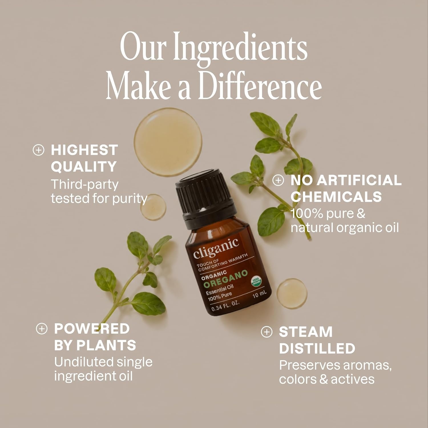 image:imageCliganic May Chang Essential Oil 100 Pure Natural for Aromatherapy NonGMO Verified033 Fl Oz Pack of 1