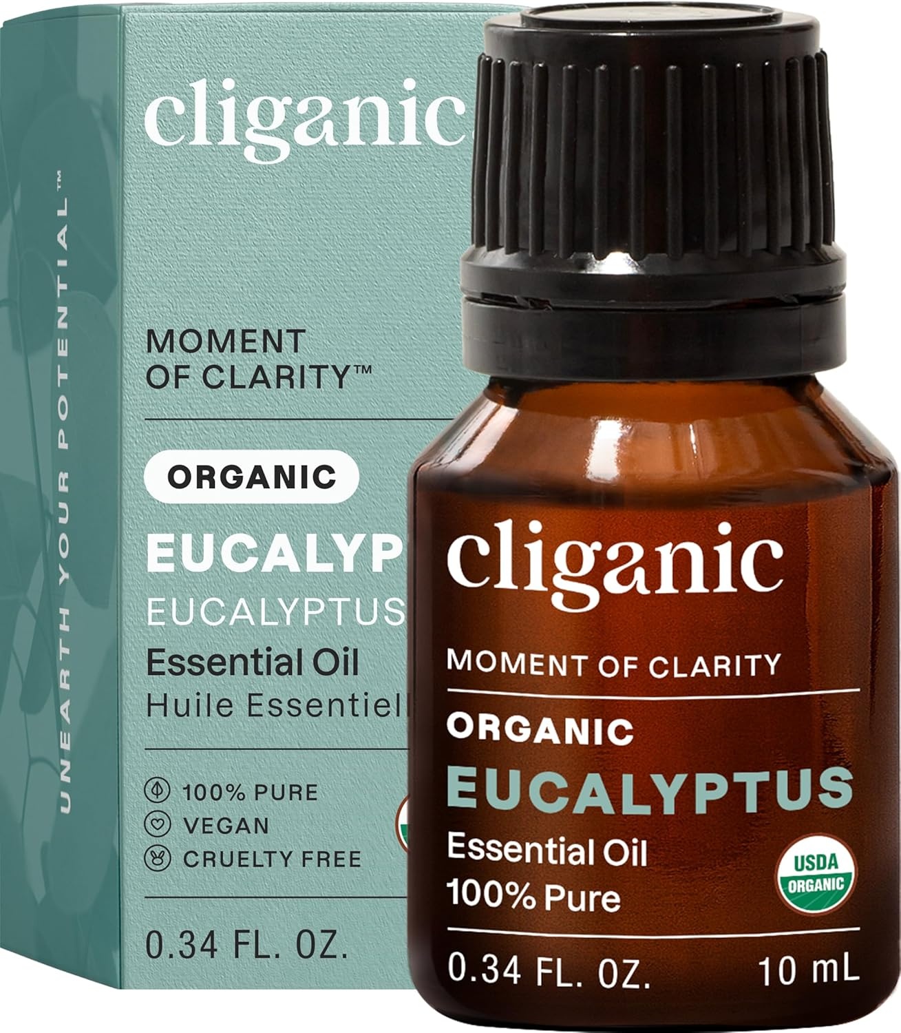 image:imageCliganic May Chang Essential Oil 100 Pure Natural for Aromatherapy NonGMO Verified033 Fl Oz Pack of 1
