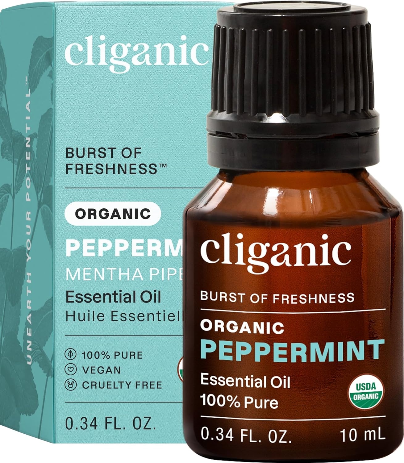 image:imageCliganic May Chang Essential Oil 100 Pure Natural for Aromatherapy NonGMO Verified033 Fl Oz Pack of 1