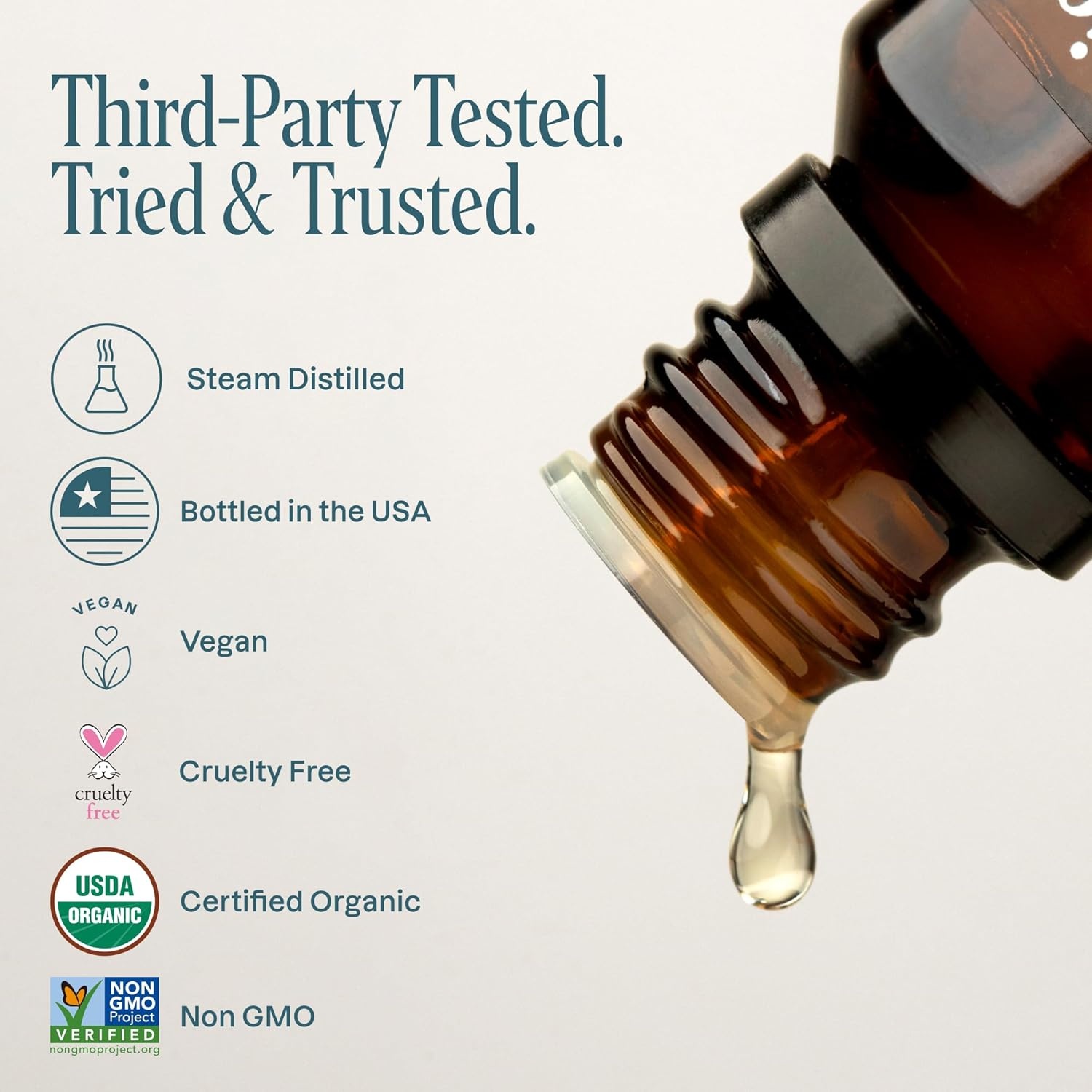 image:imageCliganic May Chang Essential Oil 100 Pure Natural for Aromatherapy NonGMO Verified033 Fl Oz Pack of 1