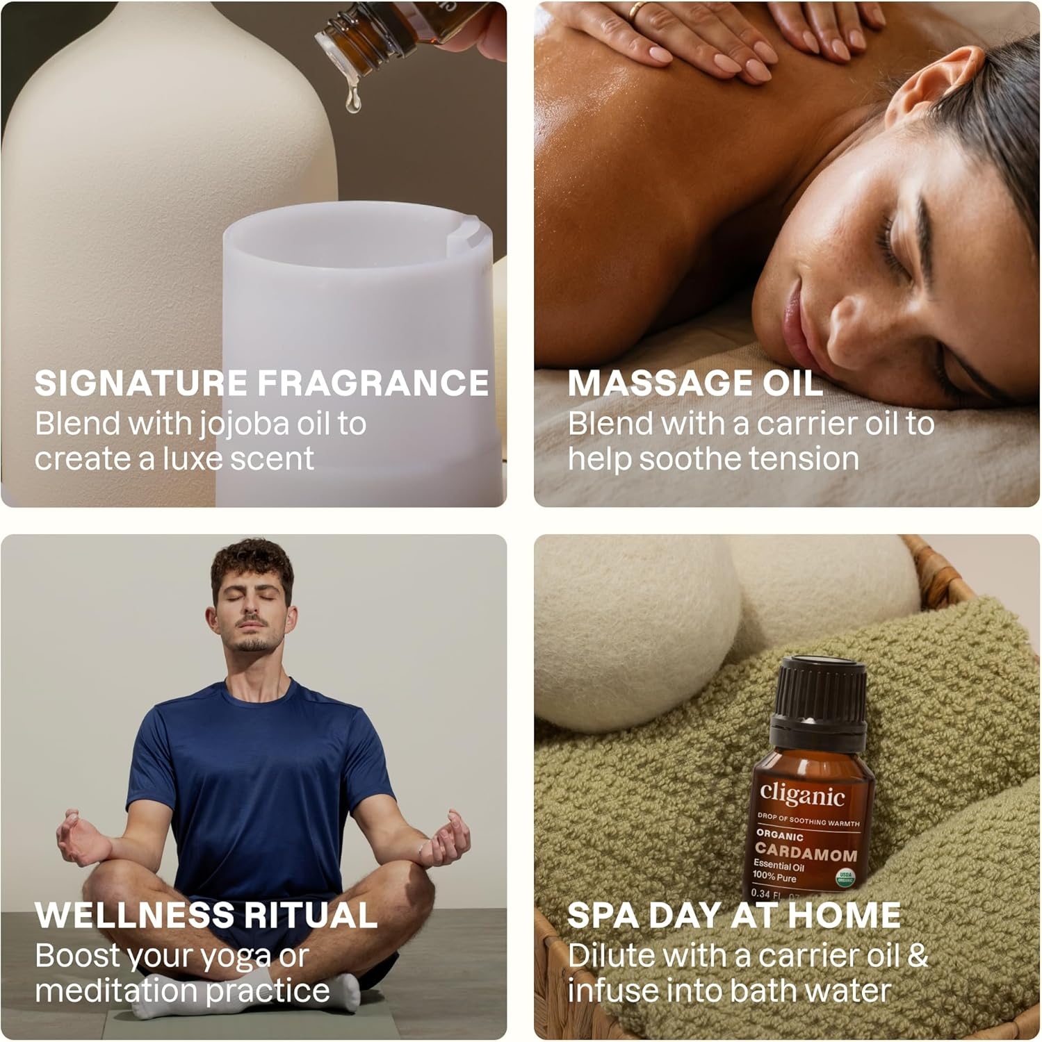 image:imageCliganic May Chang Essential Oil 100 Pure Natural for Aromatherapy NonGMO Verified033 Fl Oz Pack of 1