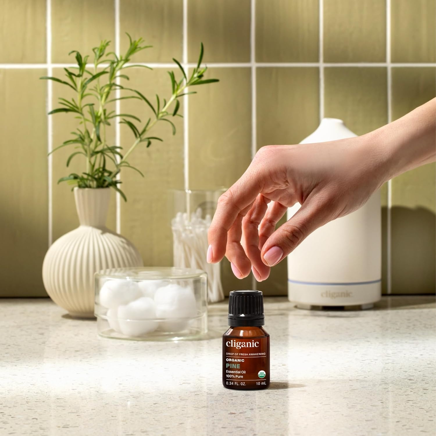 image:imageCliganic May Chang Essential Oil 100 Pure Natural for Aromatherapy NonGMO Verified033 Fl Oz Pack of 1