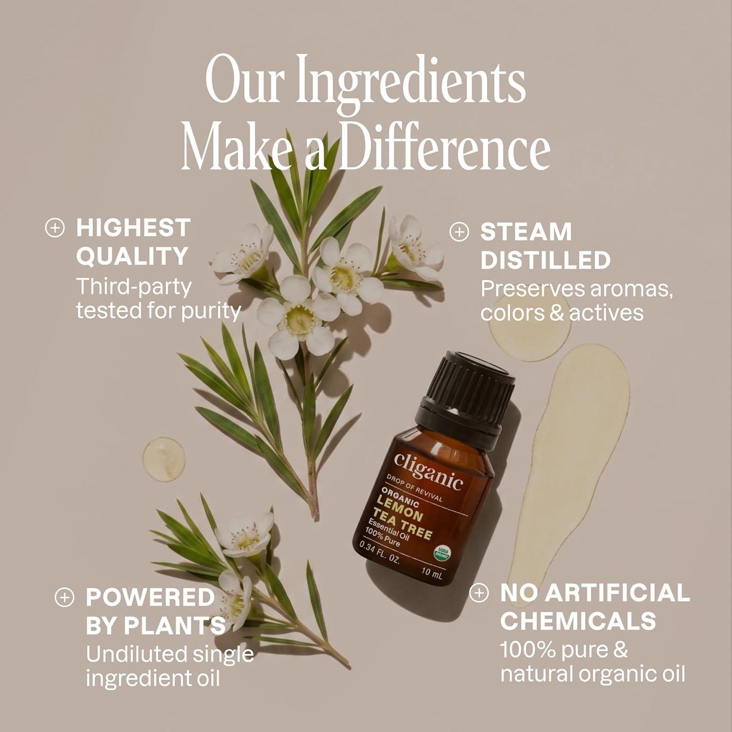image:imageCliganic May Chang Essential Oil 100 Pure Natural for Aromatherapy NonGMO Verified033 Fl Oz Pack of 1