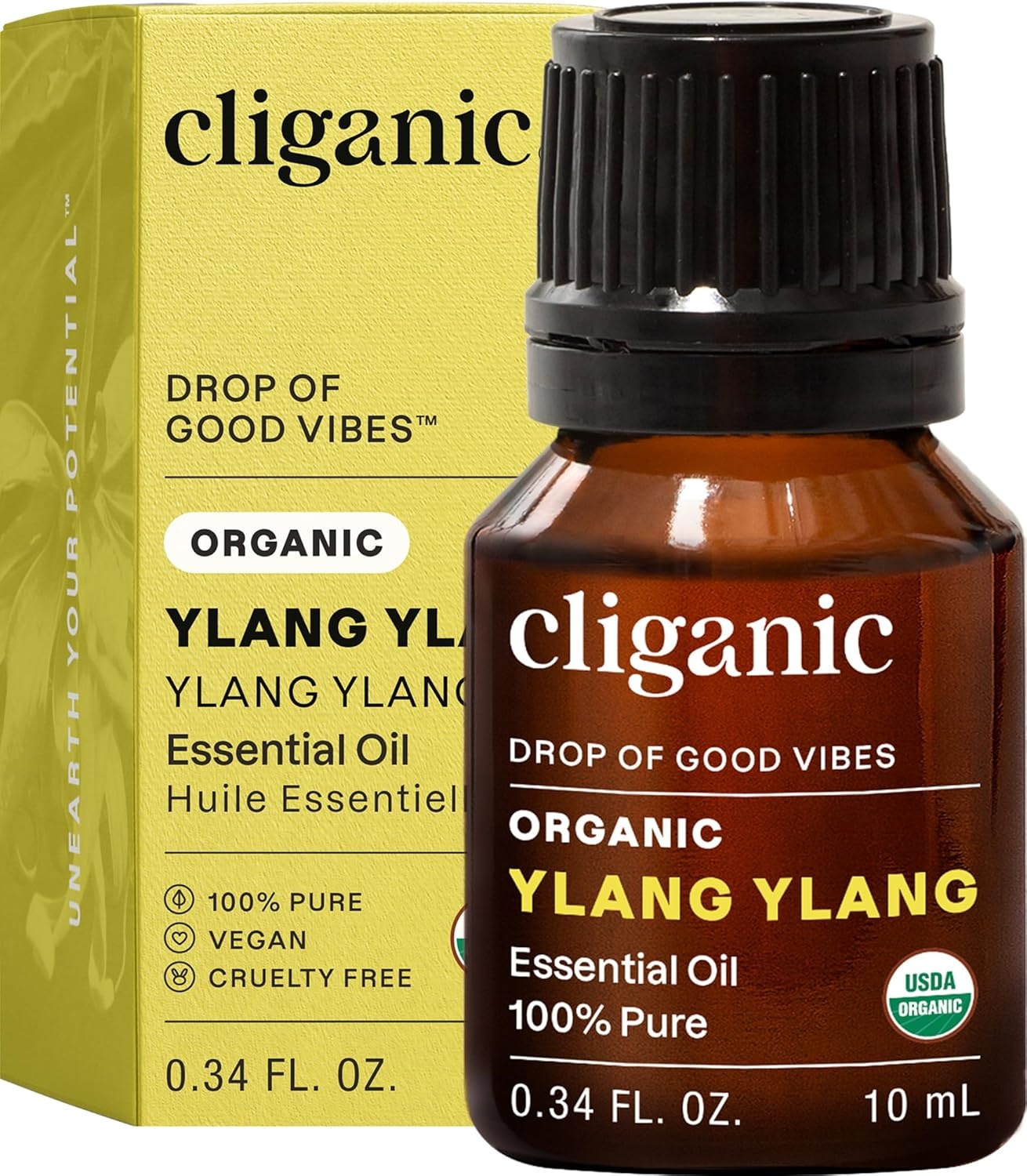 image:imageCliganic May Chang Essential Oil 100 Pure Natural for Aromatherapy NonGMO Verified033 Fl Oz Pack of 1