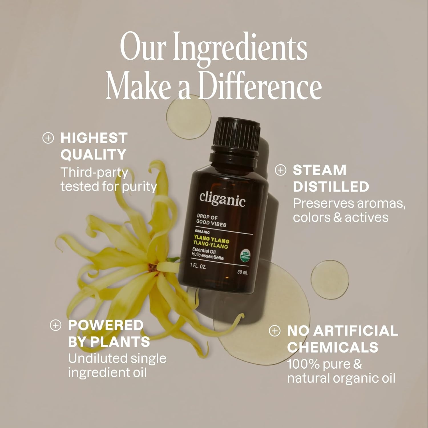 image:imageCliganic May Chang Essential Oil 100 Pure Natural for Aromatherapy NonGMO Verified033 Fl Oz Pack of 1