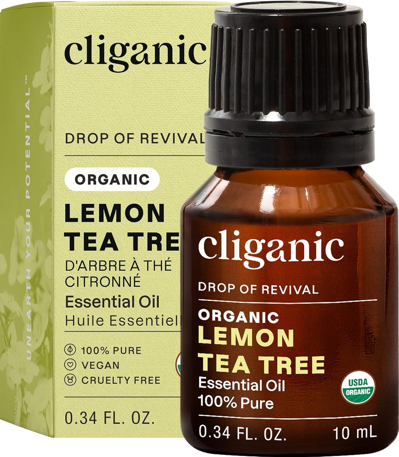 image:imageCliganic May Chang Essential Oil 100 Pure Natural for Aromatherapy NonGMO Verified033 Fl Oz Pack of 1