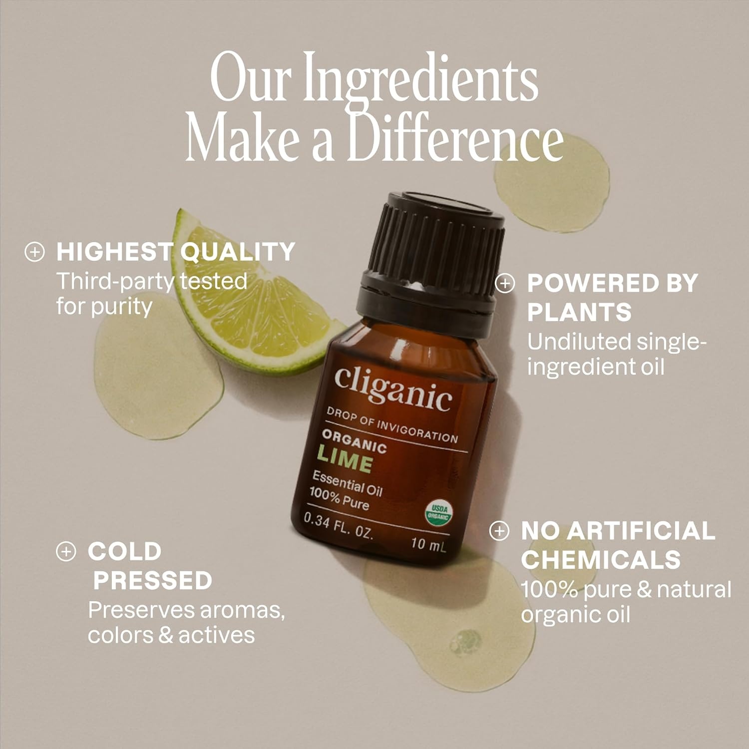 image:imageCliganic May Chang Essential Oil 100 Pure Natural for Aromatherapy NonGMO Verified033 Fl Oz Pack of 1