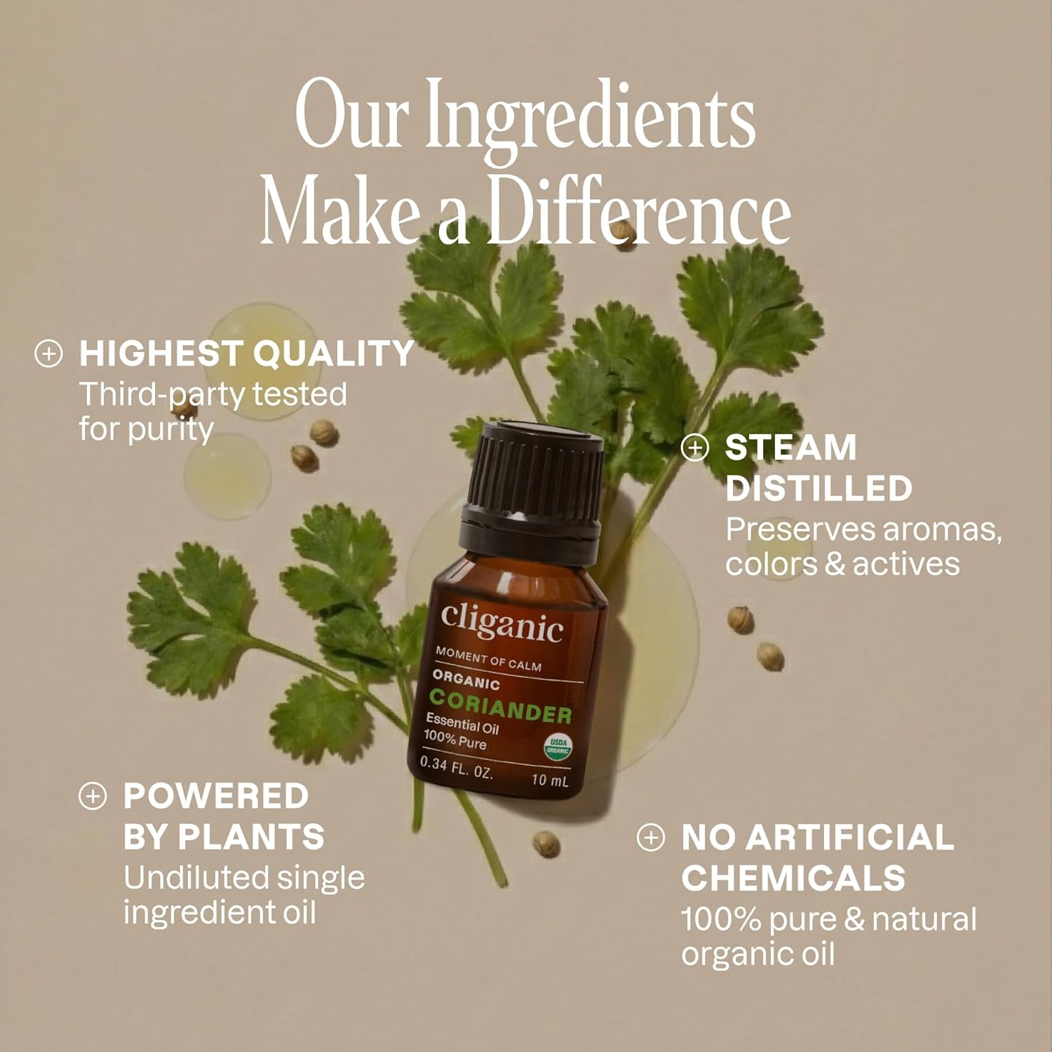 image:imageCliganic May Chang Essential Oil 100 Pure Natural for Aromatherapy NonGMO Verified033 Fl Oz Pack of 1