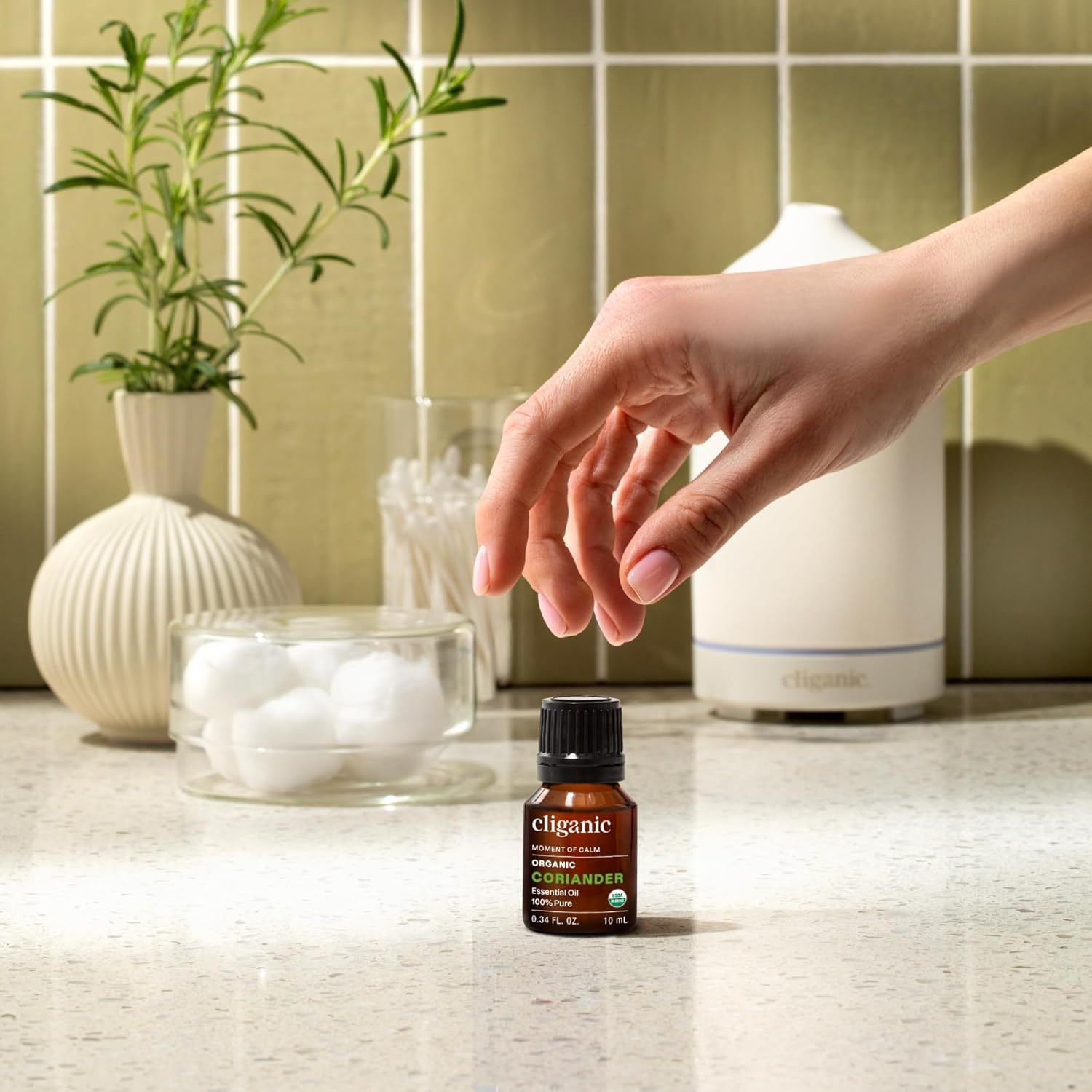 image:imageCliganic May Chang Essential Oil 100 Pure Natural for Aromatherapy NonGMO Verified033 Fl Oz Pack of 1