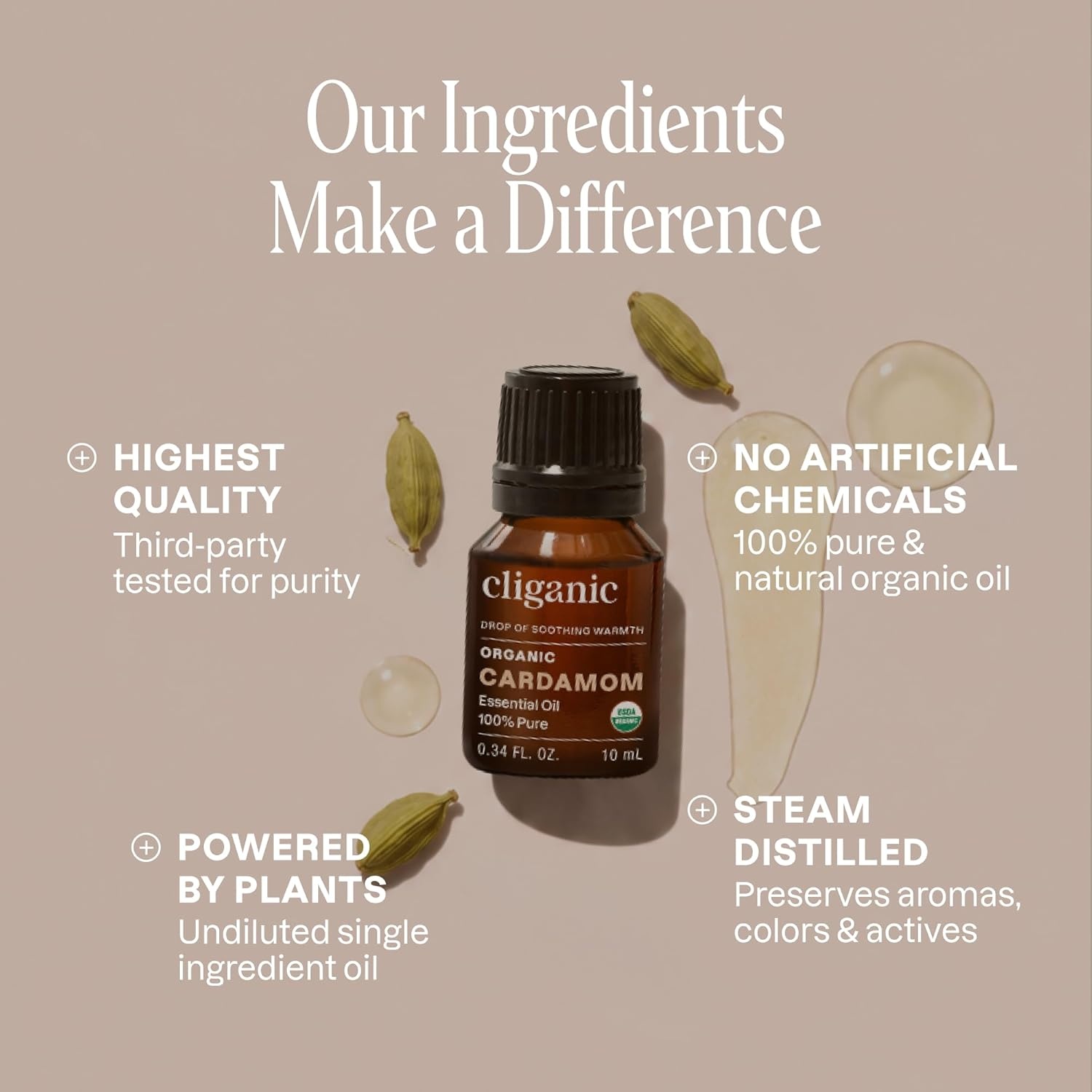 image:imageCliganic May Chang Essential Oil 100 Pure Natural for Aromatherapy NonGMO Verified033 Fl Oz Pack of 1
