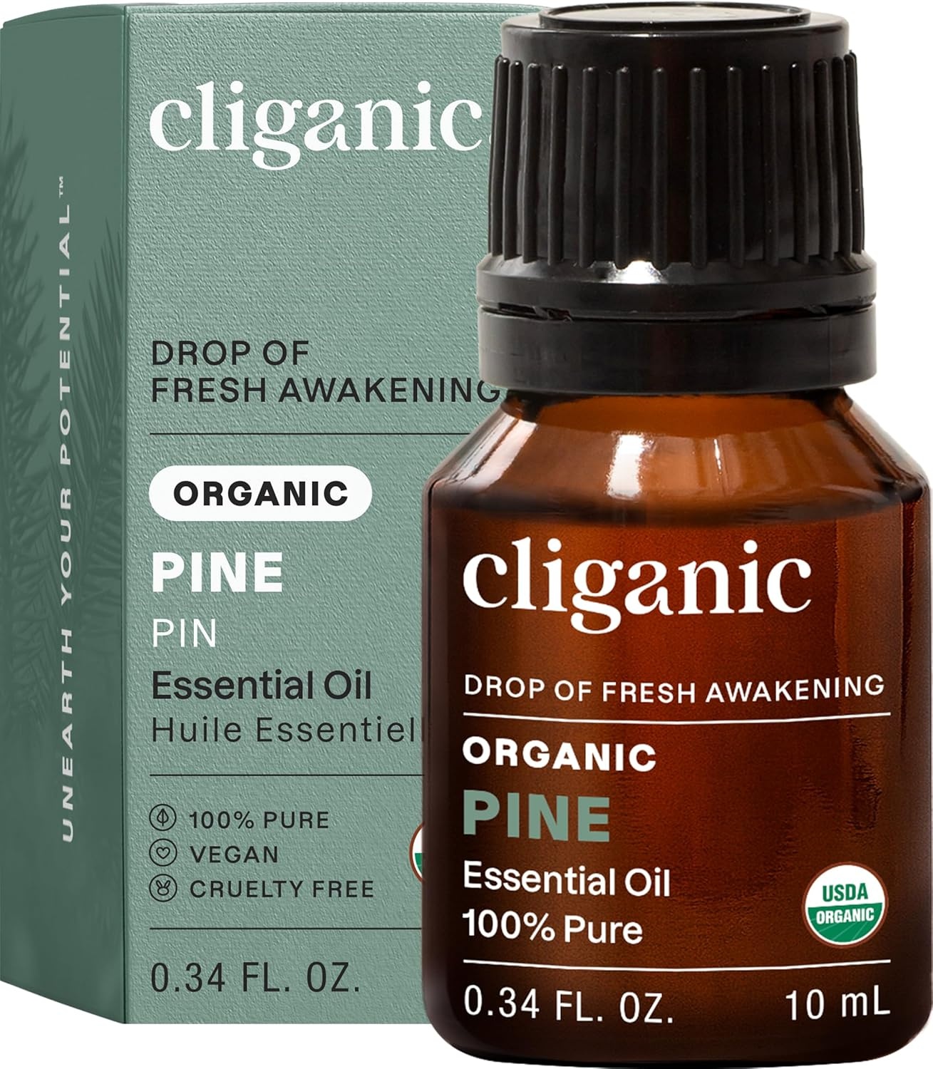 image:imageCliganic May Chang Essential Oil 100 Pure Natural for Aromatherapy NonGMO Verified033 Fl Oz Pack of 1