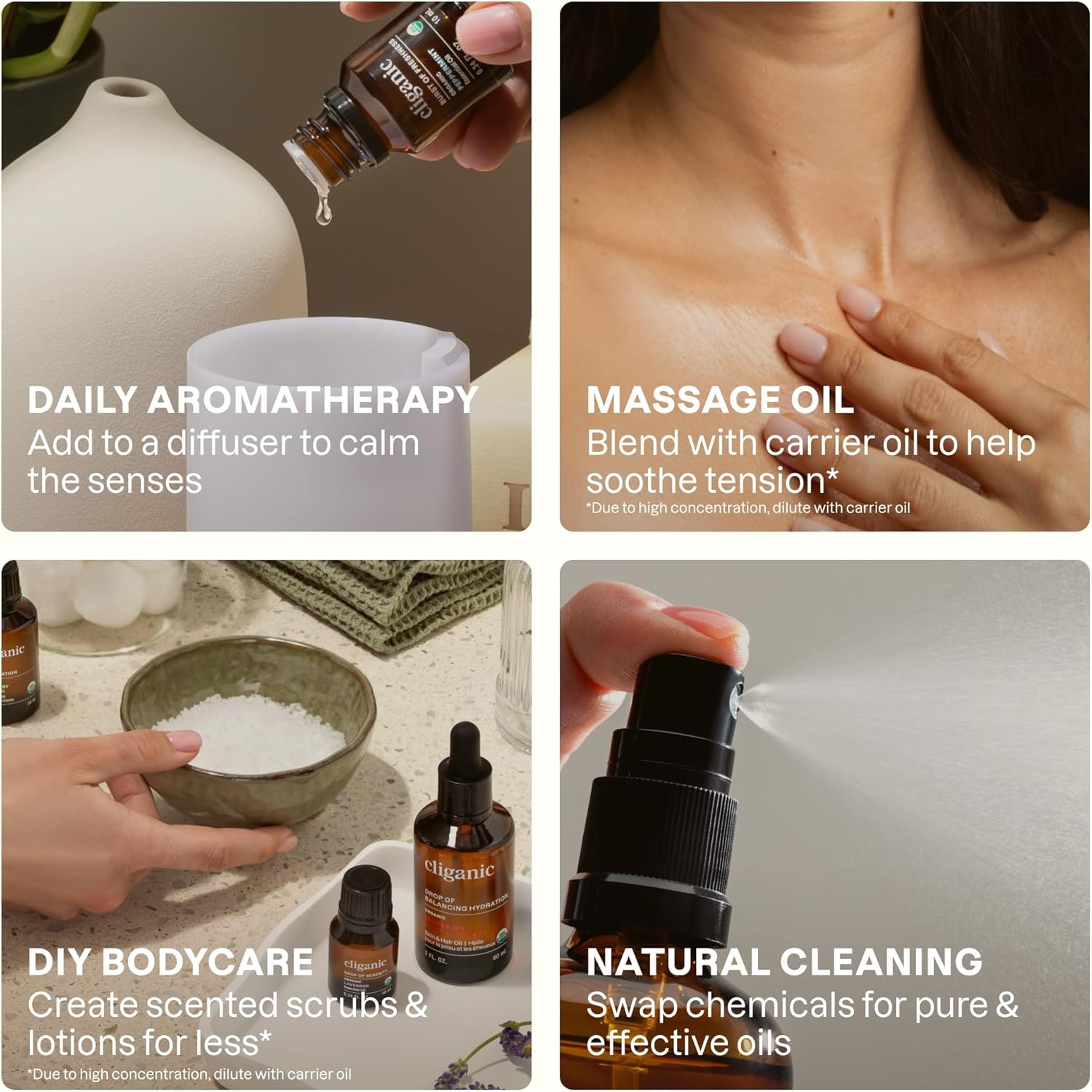 image:imageCliganic May Chang Essential Oil 100 Pure Natural for Aromatherapy NonGMO Verified033 Fl Oz Pack of 1
