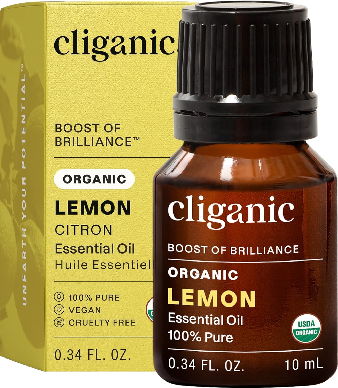 image:imageCliganic May Chang Essential Oil 100 Pure Natural for Aromatherapy NonGMO Verified033 Fl Oz Pack of 1