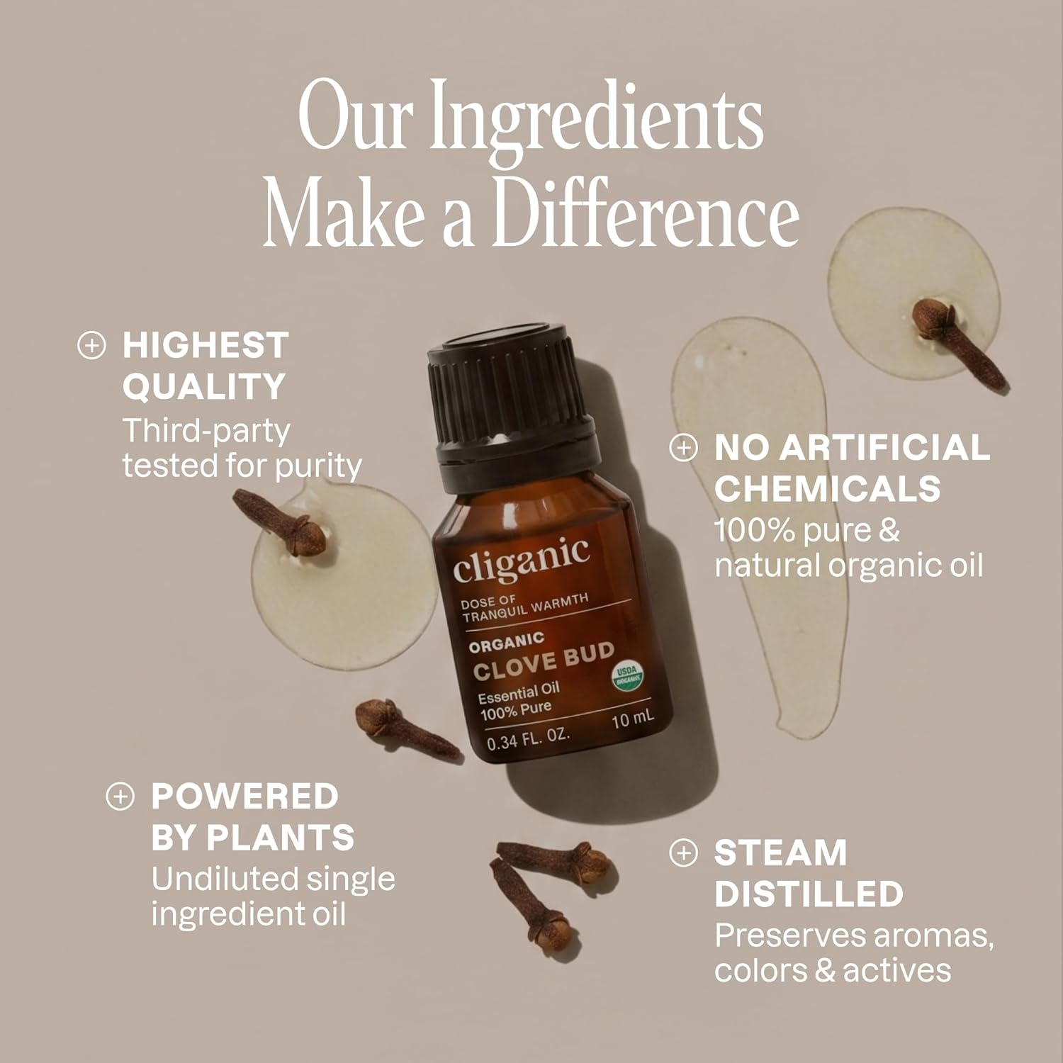 image:imageCliganic May Chang Essential Oil 100 Pure Natural for Aromatherapy NonGMO Verified033 Fl Oz Pack of 1