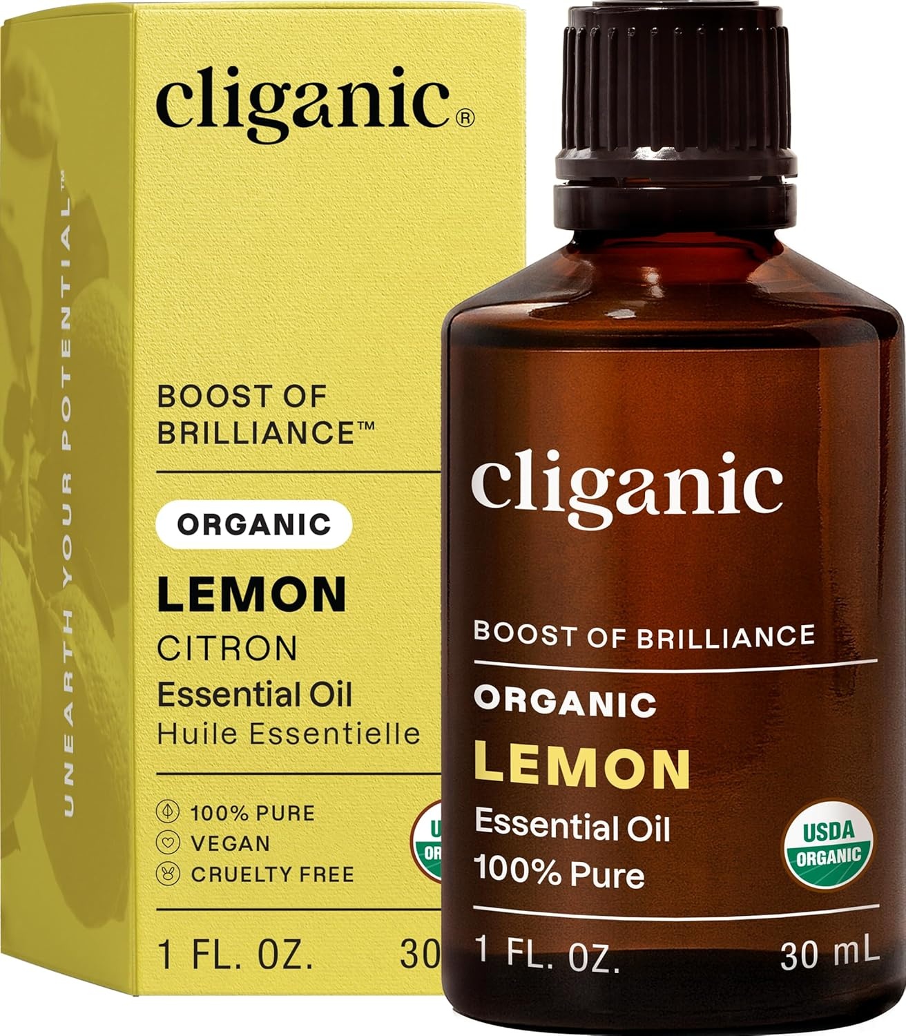 image:imageCliganic May Chang Essential Oil 100 Pure Natural for Aromatherapy NonGMO Verified1 Fl Oz Pack of 1