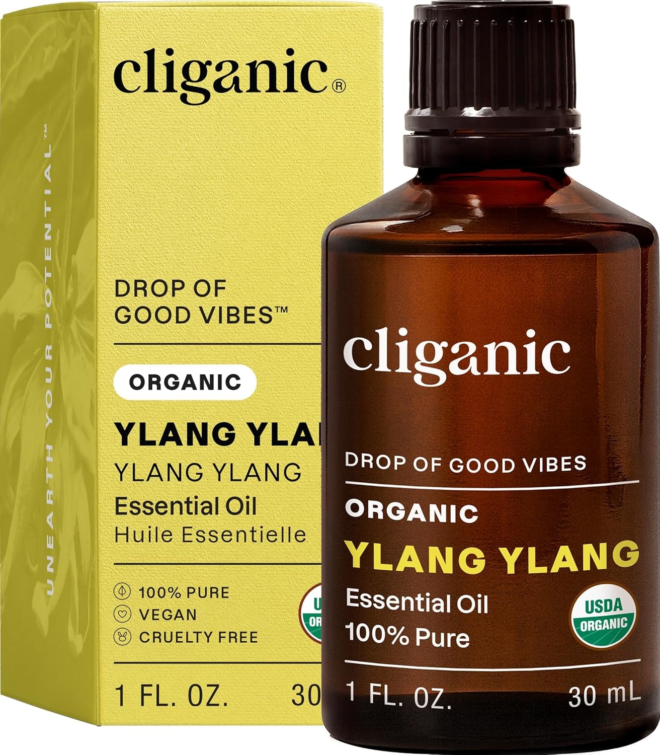 image:imageCliganic May Chang Essential Oil 100 Pure Natural for Aromatherapy NonGMO Verified1 Fl Oz Pack of 1